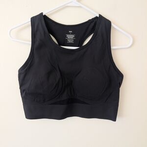 Knix Womens Large Racerback Black Sportsbra Activewear Workout Yoga Sportswear